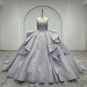 Vestido de Fiesta de Quinceañera Lsmc93 Rosa con Apliques de Cuentas, Organza, Cintura Natural, Encaje - Product Image 5