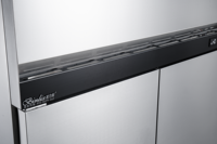 Réfrigérateur vertical à congélateur, 6 portes, porte pleine, monotempérature, en acier inoxydable, dégivrage automatique, avec refroidisseur d'air, pour usage en cuisine