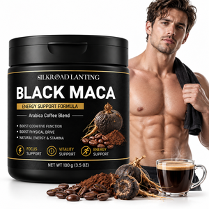 Poudre de Maca Noire 100g, Mélange de Café Arabica, Formule Énergisante pour la Vitalité Quotidienne, la Concentration et la Performance Physique, Complément Alimentaire - Product Image 1