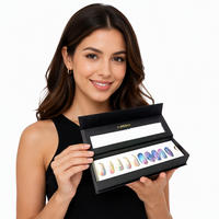 Boîte en carton de luxe personnalisée avec gaufrage pour emballage de flacon de vernis à ongles en gel vide, coffret cadeau pour crème contour des yeux