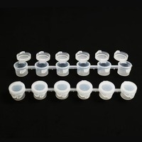 Offre Spéciale 3ml boîte en plastique vide monobloc à six couleurs pour peinture aquarelle acrylique boîte en plastique de peinture à l'huile numérique