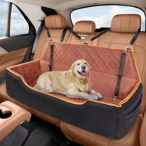 Large <b>Dog</b> Car <b>Seat</b> Solid Animal Design High Density Sponge Travel Bed Washable <b>Cover</b> and Safety Leashes <b>for</b> Medium/Large <b>Dogs</b> - Product Image 1