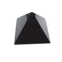 Güzel Siyah obsidiyen taş Kristal Piramitleri dekorasyon