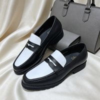 Mocassins légers pour hommes à semelle épaisse en cuir véritable, chaussures décontractées et habillées, en cuir texturé noir, à enfiler