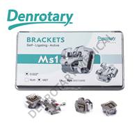 Brackets orthodontiques multi-usages à ligature automatique (acier inoxydable, système Roth 022/MBT) pour cliniques dentaires