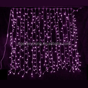Color ventana cortina cadena luz Año Nuevo alta calidad 2025 gran oferta Cable de goma IP67 Led para decoración de Navidad con Flash - Product Image 2