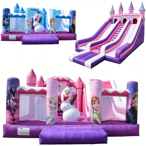 <span class=keywords><strong>Castillo</strong></span> Inflable Comercial con Tobogán, Temática Frozen, para Niños, <span class=keywords><strong>Castillo</strong></span> <span class=keywords><strong>de</strong></span> Princesas para Alquiler en Fiestas - Product Image 4