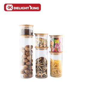 EUDR - Tarro de Almacenamiento Hermético de <span class=keywords><strong>Vidrio</strong></span> Borosilicato Transparente de Alta Calidad, 500 ml, Tapa de Madera, Diseño Multifuncional, Logotipo Personalizado, Frescura - Product Image 6