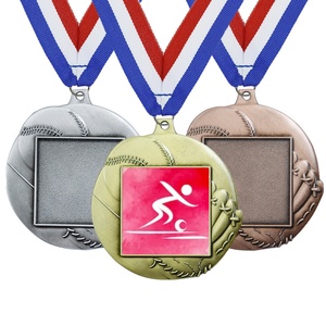 Medallas de Taekwondo al por mayor, Placa de diamante para premios, Medalla de la Liga de Campeones de 40mm, con cinta roja, blanca y azul para medallas - Product Image 3