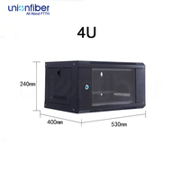 Armoire réseau murale 19 pouces 9U, armoire réseau mini 2U 4U 6U 9U 12U 15U en acier SPCC thermolaqué pour centre de données