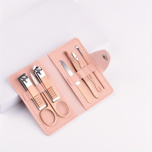 Portable Stainless Steel Manicure Pedicure Tool Set 7 Piece <b>Nail</b> Care <b>Kit</b> with Case for Home Travel - Product Image 6