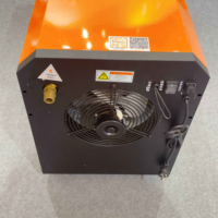 Chauffage mobile au gaz 120KW GPL/GN, chauffage industriel à air forcé avec roues pour entrepôt, atelier, construction, chauffage de grandes surfaces