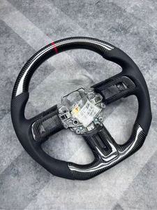 Volante de Fibra de Carbono Forjado Real Personalizado para Ford Focus Fiesta Mk7 ST Mk8 Mk4 Mk3 <span class=keywords><strong>Mk2</strong></span> con Pantalla LED RAM - Product Image 5
