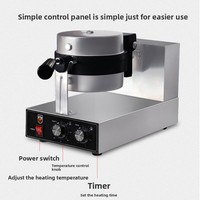 Machine à gaufres professionnelle personnalisée à tête unique, grille de cuisson, chauffage électrique haute température, équipement pour crêpes et muffins