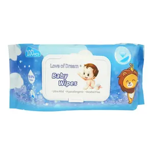 2023 Own brand fragrance-free sensitive baby wipes Newborn skin wipes Baby wipes