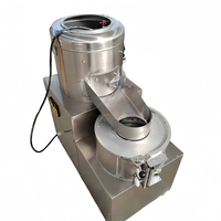 Eenvoudige Bediening Aardappelen Aardappelwasmachine Dunschiller En Snijmachine