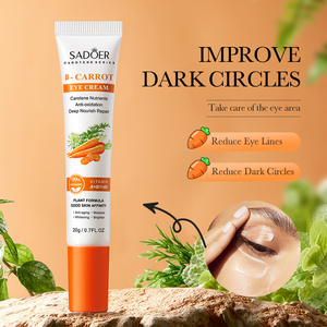 OEM SADOER Crème <span class=keywords><strong>pour</strong></span> <span class=keywords><strong>les</strong></span> <span class=keywords><strong>yeux</strong></span> aux herbes Carotte biologique naturelle Vitamine B Hydratante Anti-<span class=keywords><strong>rides</strong></span> Meilleure crème <span class=keywords><strong>pour</strong></span> <span class=keywords><strong>les</strong></span> soins oculaires - Product Image 2