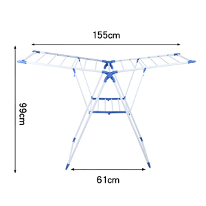 Tendedero Plegable Tipo Ala de Gaviota, Ahorra Espacio, Soporte Metálico <span class=keywords><strong>para</strong></span> Ropa, Portátil, Multicapa, Ajustable - Product Image 6