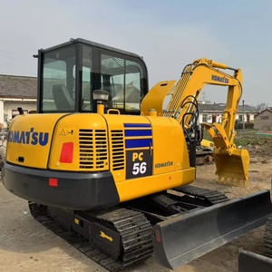 Mini-excavatrice d'occasion Komatsu PC56 5 tonnes 6 tonnes de bonne qualité, moteur d'origine, excavatrice d'occasion en vente - Product Image 1