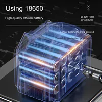 Gergaji mesin Lithium Mini 4 inci 6 inci isi ulang untuk rumah tangga, gergaji listrik satu tangan Logging luar ruangan untuk DIY
