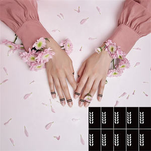 ヘナステンシル ドバイ アラブスタイル シンプルで絶妙な防水 厚みのあるカスタム一時的なタトゥーステッカー - Product Image 5