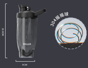 ขวดน้ำออกกำลังกายแบบ Tritan ปลอดสาร BPA ขนาด 24 ออนซ์ พร้อมลูกบอลผสมผง สำหรับขายส่งและสกรีนโลโก้ตามสั่ง - Product Image 4