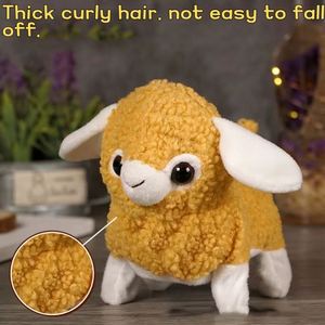 Jouet de simulation réaliste en peluche pour enfants : lapin, chat robot électrique doux, jouet pour tout-petits qui peut marcher et répondre aux appels - Product Image 5