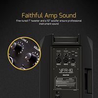 Haut-parleur actif Valeton 10 pouces 2 voies FRFR 1300 watts pour guitare/basse, multi-effets et modulateurs d'ampli, fabriqué aux États-Unis avec le logo VALETON