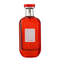 Flacon de parfum portable carré en verre de 100 ml avec pulvérisateur à pompe pour voyage, petite capacité, échantillon vide, boîte de haute valeur
