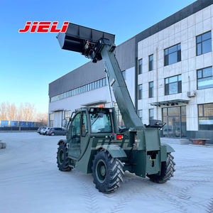 Manipulador telescópico de dirección 4WD, cargador de pluma telescópico, carretilla elevadora telescópica de servicio pesado de 3 toneladas a la venta - Product Image 2