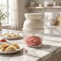 Mini hachoir à viande portable multifonctionnel OEM personnalisé avec logo, sûr pour la cuisine domestique et les dortoirs