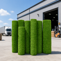 Rouleau de tapis de pelouse d'herbe artificielle de long paysage naturel le plus vendu chinois