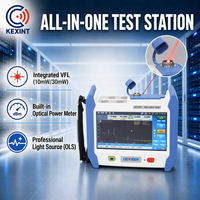KEXINT Série AE3100 OTDR portable 1310/1550nm 30/28dB Testeur de fibre optique à écran tactile 7 pouces avec VFL OLS OPM Carte d'événements ISAM