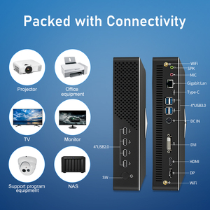 Core I9 Mini Gaming Pc 9900T I7 9700F RTX2060 6G Cartão Dedicado Mini PC Game Desktop Computer Vitórias 2 * <span class=keywords><strong>DDR4</strong></span> M.2 NVMe 8K WiFi 6 - Product Image 5