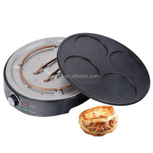 AOJA 5-tranche crêpe <span class=keywords><strong>makler</strong></span> gril électrique barbecue intérieur filet antiadhésif support noir détachable bac d'égouttement en acier inoxydable pour la maison - Product Image 3