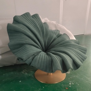 GEDO Canapé simple pivotant au design nordique moderne Base en acier inoxydable Style pétale de <span class=keywords><strong>fleur</strong></span> pour le balcon Salon - Product Image 4