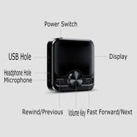 Lecteur MP3 MP4 intelligent M9 Ai avec écran OLED HD de 1,2 pouce, radio FM 4.2, lecteur de livres électroniques, réduction du bruit, stylo d'enregistrement