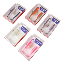 Kewote 20g une tête deux queues/ensemble appâts de natation leurres de pêche en plastique souple appâts de pêche