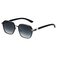 Nouvelles lunettes de soleil de sport unisexes de luxe 2024 avec logo, polarisées UV400, monture en métal