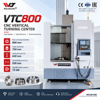 Tour vertical CNC WOJIE VTC800, centre de tournage automatique robuste pour roulements et pièces automobiles