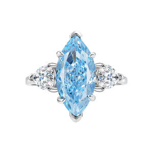 보석 사용자 정의 925 스털링 실버 링 지르콘 여성을위한 인기있는 유럽과 미국 스타일 고급 보석 반지 - Product Image 5