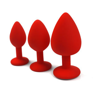 سدادة شرجية من السيليكون من ماركة SEXBAY الأكثر رواجًا، سدادة مؤخرة مزينة بالجواهر، ثلاث مجموعات بأحجام مختلفة للرجال والنساء، مقاومة للماء - Product Image 1