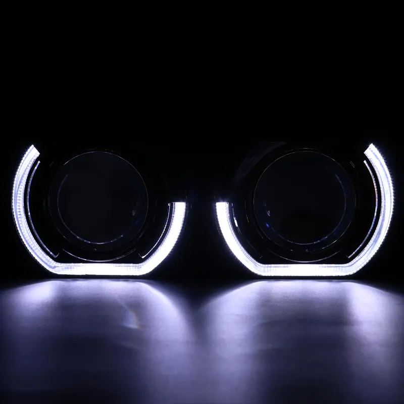 RR Bixenon Projektor abdeckungen mit Angel Eyes Light Für Auto versteckte LED-Scheinwerfer