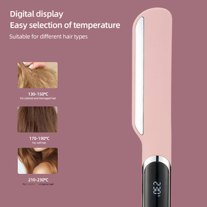 Lisseur et boucleur 2-en-1 professionnel en céramique infusé aux huiles essentielles, chauffe rapide pour tous types de cheveux - Product Image 5