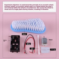DIY Vibrationsbürsten-Roboter-Bausatz |   Intelligenter Kehrroboter Wissenschaftsmodell |   MINT-Bildungsprojekt für Grundschüler