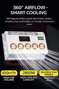 Climatiseur de toit 12V pour stationnement DAF avec compresseur 12V, système split intérieur - Product Image 3