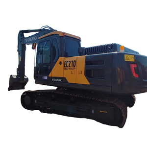 รถขุดขนาดใหญ่ ใช้ชั่วโมงน้อย ประหยัดน้ำมัน รถขุดตีนตะขาบสำหรับงานก่อสร้าง รถขุดมือสอง Volvo EC 210 สำหรับขาย - Product Image 1