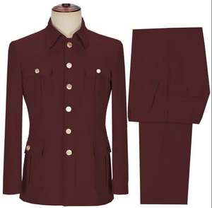 Costume homme tendance XS-5XL, ensemble de costume chinois, costume de plage, mariage, coupe ajustée, blazer, pantalon, 2 pièces, <span class=keywords><strong>veste</strong></span> à manches courtes formelle, <span class=keywords><strong>smoking</strong></span> - Product Image 6