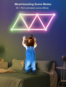 Tuya control remoto WiFi inteligente DIY RGB RGBIC color de sueño pared ritmo música atmósfera lámpara LED Barra de luz funciona con Alexa - Product Image 5