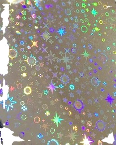 Película de Laminación Transparente Holográfica Tamaño A4, Película de Laminación en Frío Plateada Holográfica <span class=keywords><strong>BOPP</strong></span> con Muestra Gratis - Product Image 4